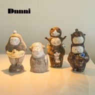 Dnnni Handmade pottery gray black character decoration Foyer TV cabinet Children's room art doll Hom