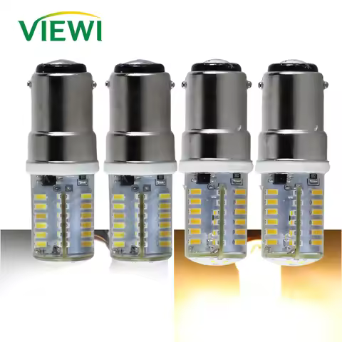 2pcs Ampoule B15D B15 LED Bulb 12V 3W Super Energy Saving 12 Volt Mini Home Silicon Lamp for Sewing 