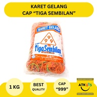 999 Rubber Bands 1 kg Cap Tiga Nine Gelang Tangan