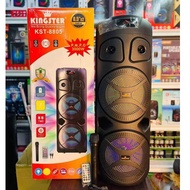 KINGSTER KST-8805 8.5*2 Dual Portable Wireless Karaoke Bluetooth Loud Speaker w/ Microphone [Eunice]