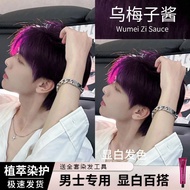 1250Readystock Ebonystock Hair Dye 2024 Hair Dye Cream Popular Color Plant Rinse-Free Hair Dye Raspb