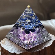 訂製【奧剛塔5cm-給專注當下的你】青金石/紫水晶-奧根金字塔