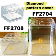 (wholesale)Bekas Kuih Raya/ Plastic Square Container with Lid [can put fighting fish] FF2704 FF2708 