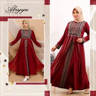 Abiyyuco TA9020 | Gamis Abaya Turkey Anak Remaja Dewasa Couple Terbaru Turki Hitam dan Warna Mewah T