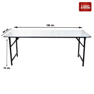 โต๊ะพับ หน้าขาว โต๊ะประชุม Desk 60x180x75cm.(6ฟุต) ราคาส่ง สนใจ ทักแชท ถูกที่สุด!!  โต๊ะ โต๊ะทํางาน 