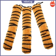 3pcs Tiger Plush Tail: Stuffed Animal Tail Costume Prop Cosplay Accessories For Striped Halloween Pa