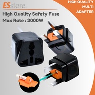 Heavy Duty Multi Adapter 3Pin UK Plug Socket 2/3Pin To Malaysia /3Pin Pluk Cucuk Serba Guna Sedia St