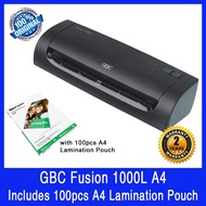 GBC Fusion 1000L A4 Lamination Machine. Includes 100 pcs A4 Lamination Pouch, Up to A4 Size Laminati