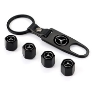 LCX Car Tire Valve Cap with One Wrench Keychain Tire Stem Valve Caps Alloy Auto Wheel Tire Valve Car