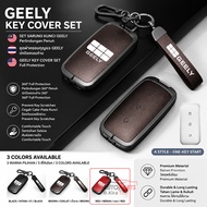 3D Premium Leather Case Aluminum Alloy Frame Full Protection Anti Scratch Key Fob Accessories Car Ke