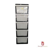 5 tier Premium Drawer/ Storage Cabinets/ Drawer Cabinet/ Plastic Drawer/Laci Simpanan/Kabinet Penyimpanan