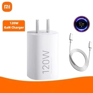 Original Xiaomi New 120W GaN Portable Charger HyperCharge Turbo Fast Charger Adapter 6A PD Cable For