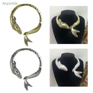 ANYS Fish Necklace Exaggerated Statement Jewelry Exaggerated Necklace Fashion Neck Jewelry Unique Ne