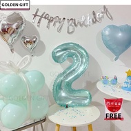 HAPPY BIRTHDAY DECORATION SET SIMPLE BIRTHDAY SET 80 CM NUMBERS