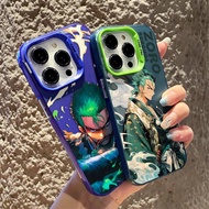 Ccl Premium Matte Hard Case One Piece zoro Comic Phone Case Suitable for IPhone 11 12 13 14 15 15Pro Max 14plus 15plus Protective Case 12promax 13promax 14promax X Protective Case