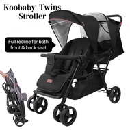 Koobaby Twins Stroller Front & Back Pram