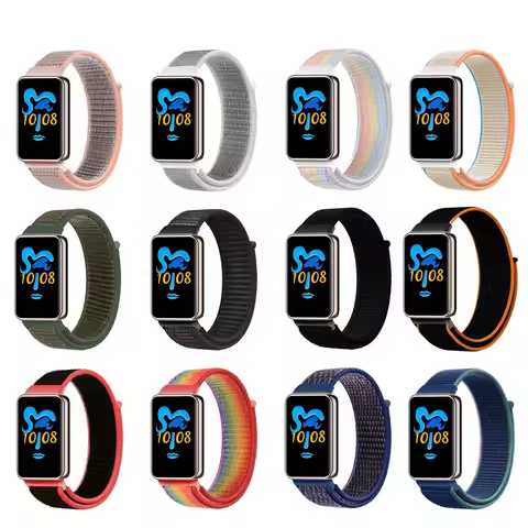 Nylon Loop Watch Strap Suit for Honor Watch Band 9/10 Velcro Nylon Loop Watch Honor Band 9/10 Strap