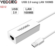 USB 3.0 2.0 TO LAN RJ45 100MBPS - VEGGIEG 100MBPS USB PORT NETWORK CARD
