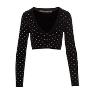 Alexander Wang | คาร์ดิแกนถักสตรีประดับเพชรเล็ก