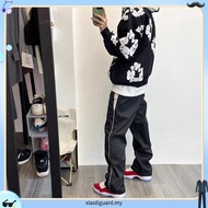 American Retro Street vibe Style baggy tracksuit Casual Pants Men Loose Wide-Leg baggy tracksuit ret