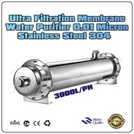 Ultra Filtration Membrane 3000L Stainless Steel Water Filter Purifier Outside/In Backwash Outdoor Cl