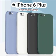 【Trend Front】 For IPhone 6 Plus Case Drop and wear resistant Silicone Full Cover Case Classic Simple Solid Color Phone Case Cover