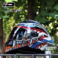 หมวกกันน็อคเต็มใบ ID HELMET รุ่น FRT PRO ใหม่ล่าสุด 2023 ทรงสปอร์ตสุดเท่! M L XL XXL ผ่านมาตรฐาน มอก