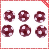 [tenlzsp9] 6pcs Table Soccer Balls Foosball Balls 36MM Table Game Accessory Orange / Dark Red