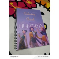 Huntrix Coloring book 66 pages 8 inches by 11.69 inches