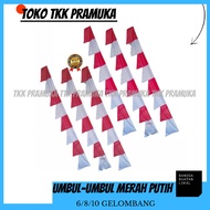 MATA MERAH Red and white pennants 6 eyes / 8 eyes / 10 eyes