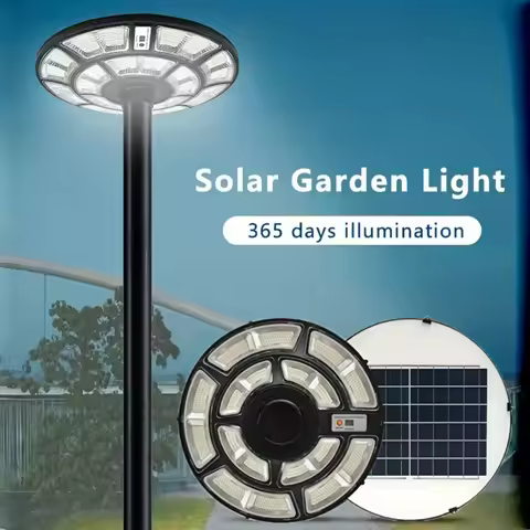 Solar UFO Garden Lamp Outdoor Waterproof With Motion Sensor and Remote Control Solar Street Lamp Par