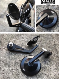 กระจกแต่งปลายแฮนด์ Diablo CNC ทรงกลม