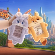 GIOVANNIY Zoo-topia Plush Stuffed Doll, Benjamin ClawHauser Sloth Flash Judy&Nick Card Holder, Cute 