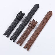 Italian-friendly Watch Strap Butterfly 434.13.27 Women's Notched 12MM Crocodile Leather Strap