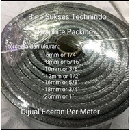 10mm gland graphic packing graphic/ graphic/ - PTFE 3/8" Inch