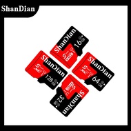 SHANDIAN High Speed TF/Smart Memory Card 128GB Mini SD Cards 64GB Tachograph UAV Flash Cards 32GB Mini SD Card for Monitoring Mobile Phone Storage Card 16GB SD Adapter 8GB