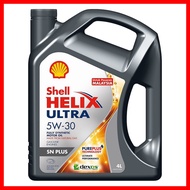 *ReadyStock*🇲🇾 100% Ori Shell HELIX ULTRA SN PLUS 5W-30 Full Synthetic Engine Oil for Diesel &amp; Petrol Cars 4L 10,000KM