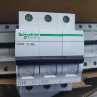 MCB K60N Schneider 3P 6A 10A 16A 20A 25A 32A 40A 50A 63A