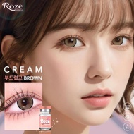 คอนแทคเลนส์สี Brown/gray ลาย Cream ตาโต สวยมาก