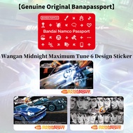 Banapassport Amusement IC Blank Card and Wangan Midnight Maximum Tune 6 Sticker Design