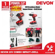 DEVON 20V 5733-LI-20H + 5298-LI-20TS 20V COMBO SET
