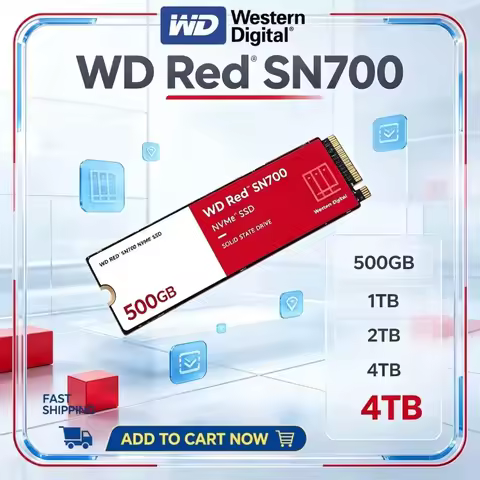 WD Red SN700 NVMe SSD M.2 2280 PCIe4.0 500GB 1TB 2TB NAS Internal Solid State Drive For Laptop Deskt