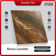 Cove Granite Tile Rosso Levanto 60x60 Granit / Keramik Lantai