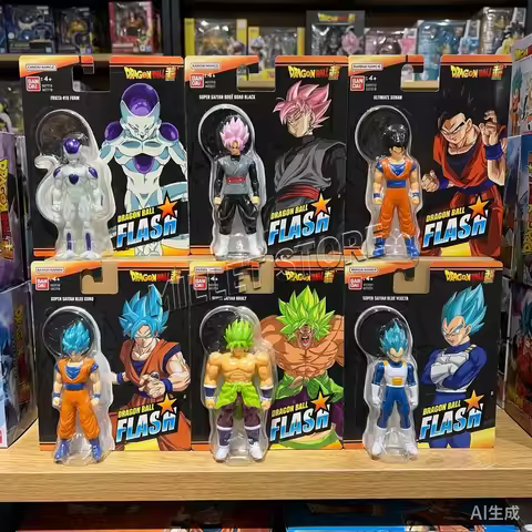 Bandai Dragon Ball Anime Figures FLASH Black Zamasu Goku Vegeta Frieza Broly Action Figurine Collect