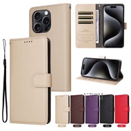 For Google Pixel 8A 9A 6 7 8 9 10 Pro XL Flip Phone Case Point Pu Bracket Lychee Grain Leather Case