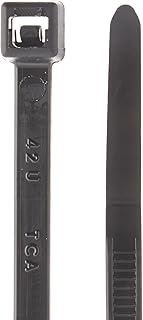 Hellermann Tyton T50L0C2 Standard Cable Tie, 15.35" Long, 50lb Tensile Strength, PA66, Black (Pack o