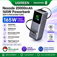 [CCC Certified] UGREEN Nexode CCC Powerbank 20000mAh 165W Fast Charging | Built-in USB-C Cable | 3C 