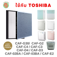 แผ่นกรองอากาศ สำหรับเครื่องฟอกอากาศ Toshiba รุ่น CAF-G30, CAF-G2A, CAF-E2A, CAF-C4A, CAF-C3A, CAF-D4 CAF-D3 CAF-02BA CAF-03BA CAF-G3A CAF-G3I ใช้แทนแผ่นกรองรุ่น CAF-E2A ไส้กรอง HEPA filter