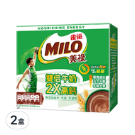 MILO 美祿 巧克力麥芽飲品 雙倍牛奶添加  30g  10入  2盒