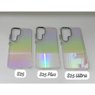 Rainbow Case Samsung S23 FE S24 S24 Plus S24 FE S24 ULTRA Anti Yellow Clear Casing Handphone
